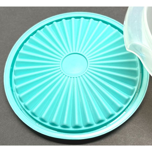 Tupperware Bowl with Teal Lid 1323-23 812-25 Vintage Replacement Parts - Picture 7 of 9
